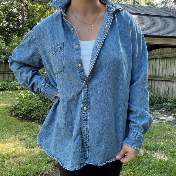 Sonoma | Large Denim Women’s Button Up - Picture 2 of 8